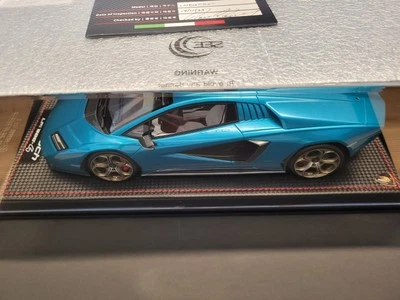 LAMBORGHINI COUNTACH LPI800-4 1/18 Blu Uranus MR COLLECTION MODELS LAMBO052SE5 - Immagine 1 di 4