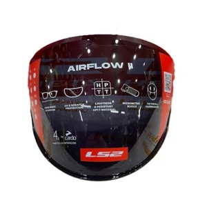 Visiera Lunga Casco LS2 Airflow II OF616 nera fumé scuro 806616VIS11 - Imagen 1 de 7