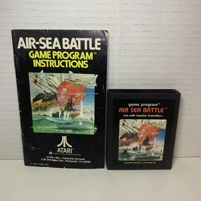 Air-Sea Battle (Atari 2600, 1977) CX2602 - Cartridge with Manual - Authentic - Image 1 of 4