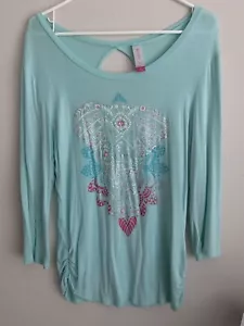 turquoise aqua tops for women - Picture 1 of 8