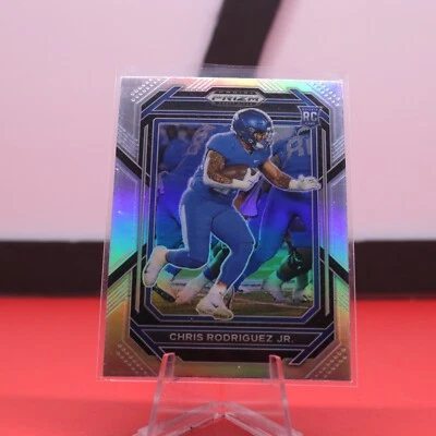 2023 Panini Prizm Draft Picks Silver Prizm 130 Chris Rodriguez Jr. Rookie - Image 1 of 2