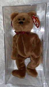 TY Beanie Baby - Teddy The Bear 1993 on Tush Tag 1995 on Hang Tag Original Rare - Bild 1 von 4