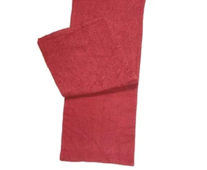 Red Embroidered Paisley Table Runner Luxury Home Decor Lined Fabric High End - Picture 1 of 8