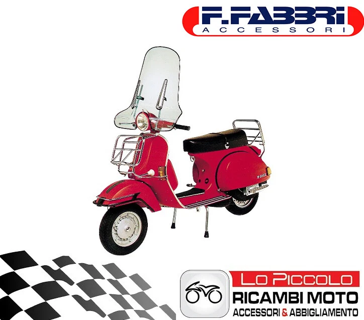 FABBRI PARAVENTO PARABREZZA COMPLETO PIAGGIO VESPA PX 125 150 200 1980 > 1989 - Immagine 1 di 1