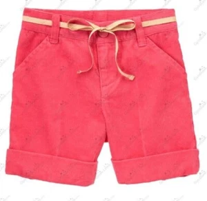 Gymboree Girls 8 "Star of the Show" Pink Corduroy Belted Shorts NWT Vintage  - Picture 1 of 2