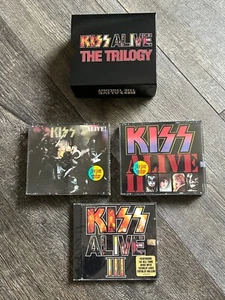 KISS CD Promo Box Set Kiss Alive The Trilogy 1993 USA Vintage Kiss Aucoin - Picture 1 of 10