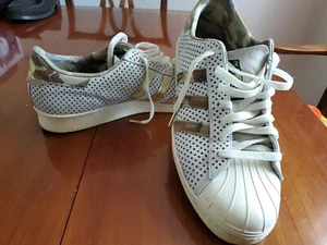 Adidas Superstar 80s Men`s Quickstrike sneaker shoes size 13 Gold Camo Stars+ - Picture 1 of 8