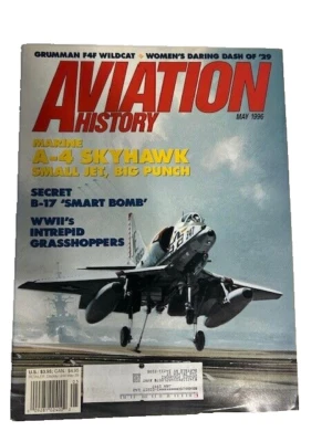 Aviation History Magazine Marine A-4 Skyhawk Jet May 1996 - FREE Shipping - Image 1 of 2
