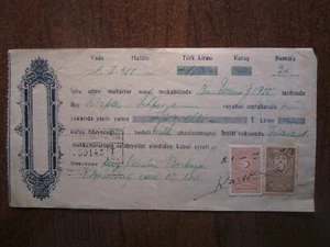 DOCUMENTO DE TURQUÍA CON SELLOS DE INGRESOS - Imagen 1 de 1
