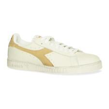 Diadora Mens Game Low Waxed Suede Pop Trainers (White/Beige)