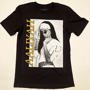 Aaliyah vintage Style Mens Black Shirt Size Small - Picture 1 of 7