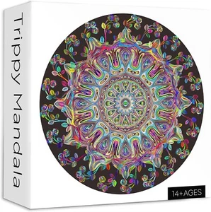 Mandala Blume Puzzle für Erwachsene 1000 Teile, Schwieriges unmögliches hartes Puzzle, - Bild 1 von 7