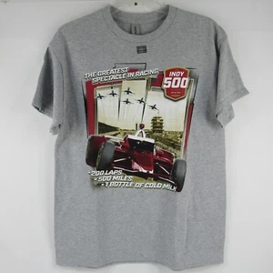 2024 Indy 500 T-Shirt Gray Greatest Spectacle in Racing 108TH Running New - Picture 1 of 12