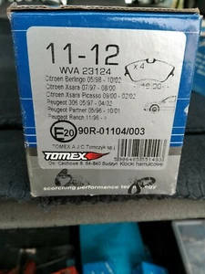 Neu TOMEX Brakes Bremsbelagsatz, Scheibenbremse TX 11-12 für CITROËN PEUGEOT - Bild 1 von 2
