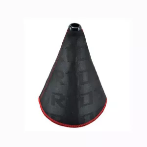 JDM Bride Racing Hyper Tela MT/AT Palanca de cambio de engranajes Cubierta Bota Puntas Negras - Imagen 1 de 3