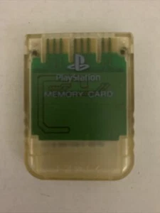 Genuine Official PlayStation 1 Memory Card SCPH-1190 Clear PS1 - Picture 1 of 2