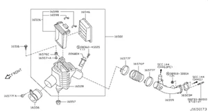 Genuine Factory Airbox Intake Chameber For: Nissan Skyline R35 GTR 08-22 - Picture 1 of 2