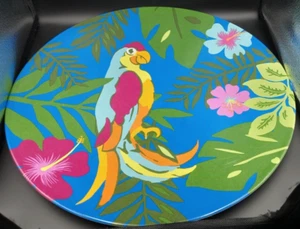 Melamine Island Paradise VINTAGE 2003 Target Corp. Piatto rotondo per pappagalli 14" - Foto 1 di 3