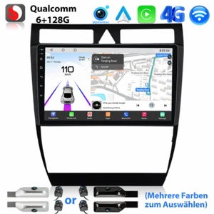 360°KAM+128G Für Audi A6 4B2 4B5 C5 1997-2005 Android Autoradio CarPlay Nav GPS  - Bild 1 von 18