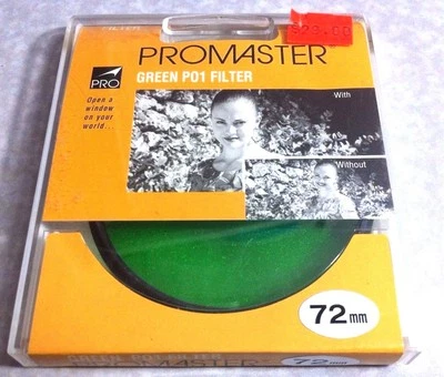 Pro 72mm Green P01 P0-1 Lens Filter B&W Color Film Digital 72 mm Japan Origianl - Image 1 of 3