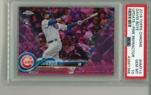 PSA 10 DAVID BOTE RC - 2018 Topps Chrome Update - PINK REFRACTOR 