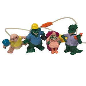 Disney 1990s Dinosaurs TV Show Lot Of 4 Sinclair Family Push Button Movement - Picture 1 of 9