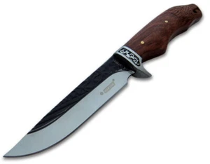 Messer Knife Hunting Military Survival Fixed Blace Wood Skinner Case Full Tang - Picture 1 of 7