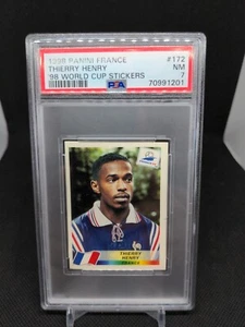 1998 Panini France 98 World Cup Thierry Henry #172 PSA 7 - Picture 1 of 2