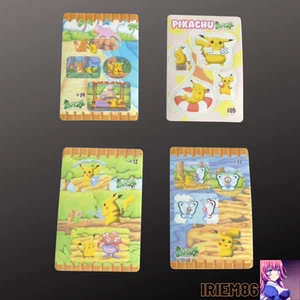 Set 4 Pokemon Sealdass Sticker Stitch Touch Vintage Pikachu Nintendo Japan #002 - Picture 1 of 7