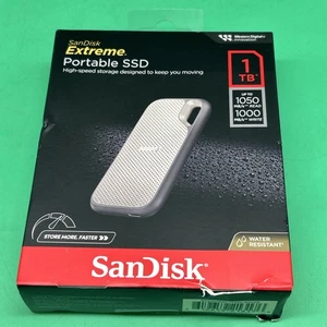 ✅ SanDisk Extreme Portable SSD 1TB - Gen 2 Portable External USB-C 3.2 - NEW - Afbeelding 1 van 2