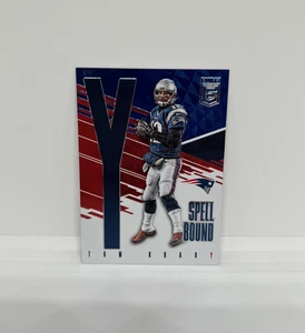 2017 Panini Donruss Elite Football Tom Brady #16 Spellbound Blu Parallelo /5 - Foto 1 di 2