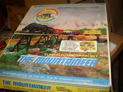 Vintage Marx boxed 0 gauge The Mountaineer train Set #4376 490  Loco - Image 1 of 4