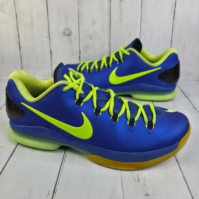 Nike KD 5 Elite Superhero Hyper Blue Volt Size 11.5 Men's Sneakers Shoes 585386 - Image 1 of 4