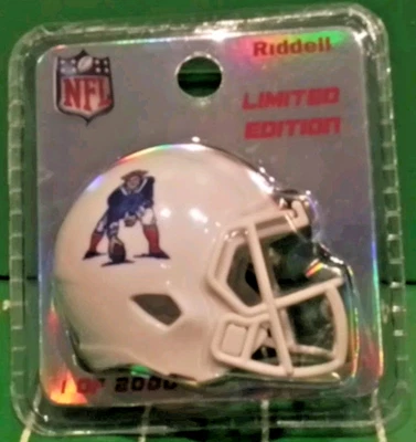 Casco profesional de bolsillo retro de los New England Patriots 2024 edición limitada 1 de 2000 Foto 1 de 2