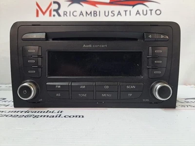 AUTORADIO PER AUDI A3 Serie (8P1) 8P0035186S (05>08) - Immagine 1 di 4