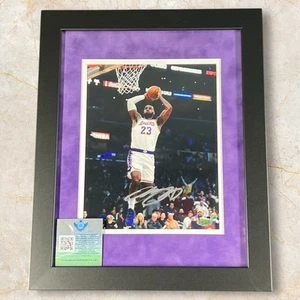 LeBron James LAKERS Legend Autographed Framed Photo 8x10 COA Hologram - Picture 1 of 14