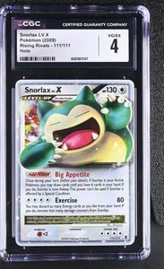 CGC 4 Snorlax LV.X 2009 Rising Rivals 111/111 Holo Pokemon Card - Picture 1 of 2