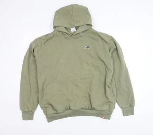 Sudadera con capucha New Balance verde para hombre pequeña calce regular ropa deportiva - Imagen 1 de 12