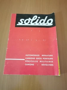 SOLIDO CATALOGUE 1964 AUTOMOBILES CAMIONS VÉHICULES MILITAIRES CANONS REVOLVERS - Imagen 1 de 5