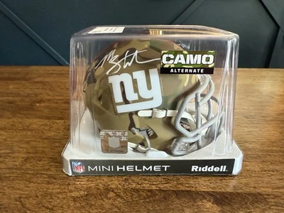 Michael Strahan Autographed New York Giants CAMO Speed Mini Helmet - Beckett - Image 1 of 4