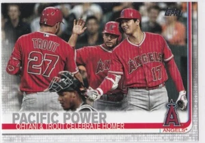 MIKE TROUT & OHTANI CARD Angels Baseball Topps Update Shohei VETERAN COMBOS - Picture 1 of 2
