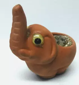 Maceta pequeña elefante terracota hecha a mano de Guatemala - Imagen 1 de 5