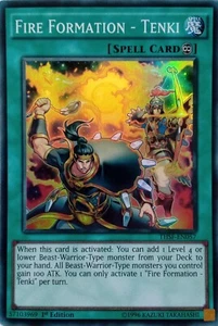 THSF-EN057 FIRE FORMATION - TENKI SUPER RARE 1ST EDITION YuGiOh CARD - Picture 1 of 1