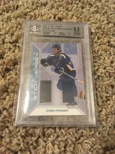2001-02 Be A Player Jersey and Stick Chris Pronger BGS 8.5 