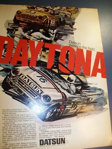 1969 Datsun 2000 mid-size-mag car ad- "Datsun sweeps the field at Daytona" - Picture 1 of 1
