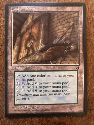 Magic the Gathering MTG Koskun Keep (114) Homelands   NM - Image 1 of 2