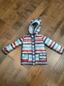ANDY AND EVAN Boy's 3-in-1 Hooded Rain Jacket Coat Striped Size 4T - Picture 1 of 12