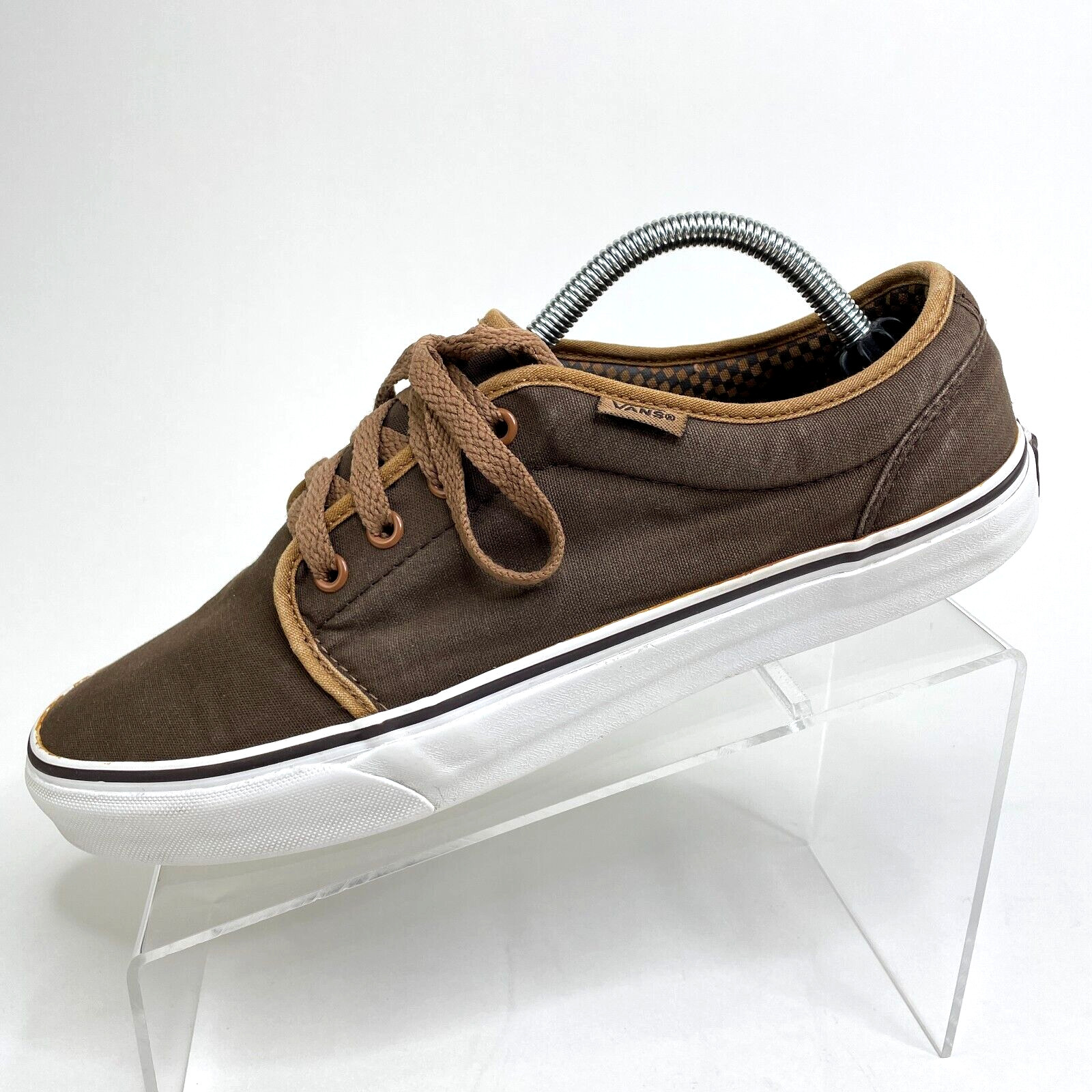 Vans Skateboard Leather Shoes Brown 