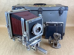 Burke & James Grover 4x5 View Camera W/ 5 1/2 4.5 Paragon Lens & Case