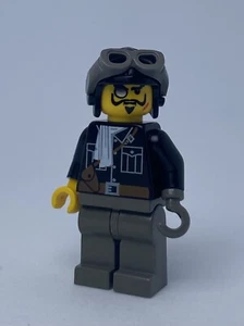 Lego Lord Sam Sinister Minifigure (adv036) - Aviator Cap, Dark Gray Goggles - Picture 1 of 1